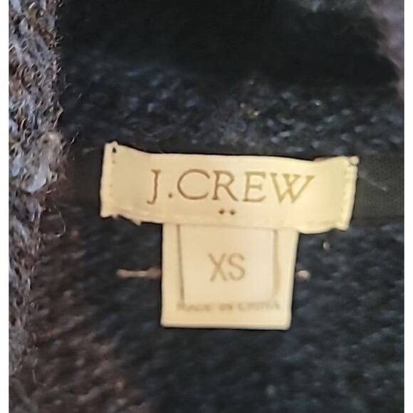 J. Crew Funnel Cowl Neck Wool Blend Sweater Sweatshirt Blue Women’s XS EUC - Picture 4 of 9